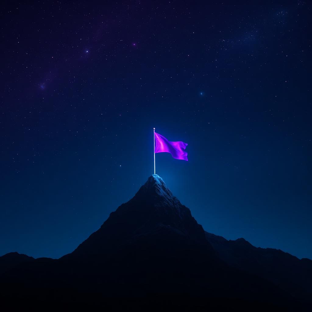 Illuminated mountain peak representing the Cryptora roadmap
